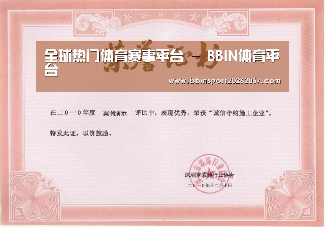 BBIN登录荣誉证书一(图1)